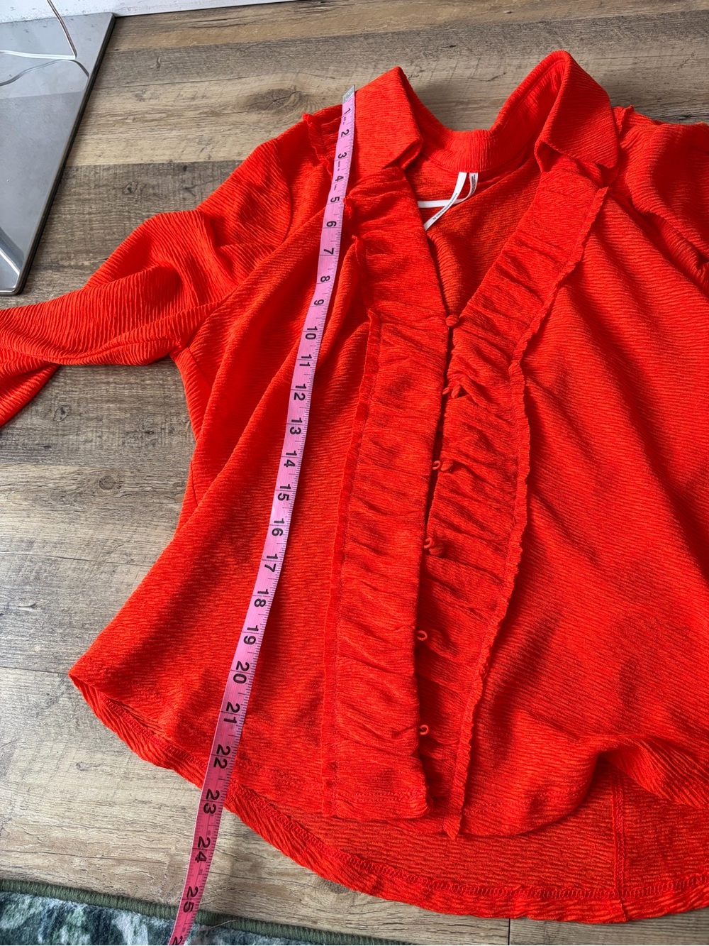 By Anthropologie Long-Sleeve Textured Buttondown Top - Picture 10 of 12